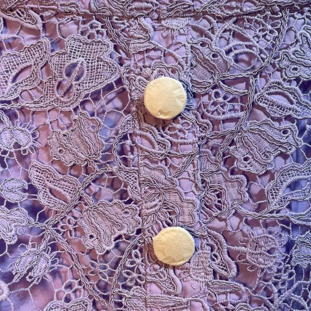 Boston Proper Womens Lace Purple Mini Skirt Sz 8